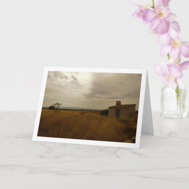 Carte Vieux paysage de ferme rustique (Orchidée)