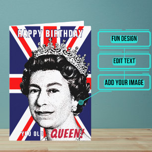 Carte Vieux Reine Gay Joyeux Anniversaire