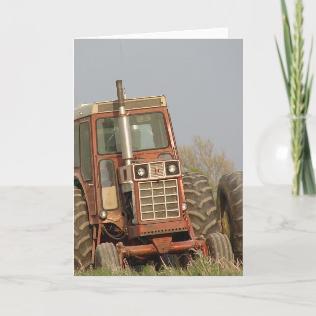 Carte Vieux tracteur (Devant)