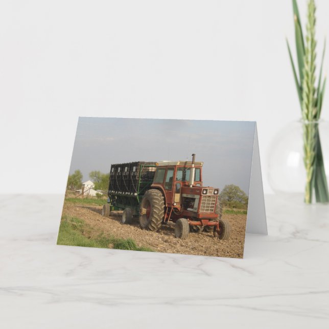 Carte Vieux tracteur (Devant)