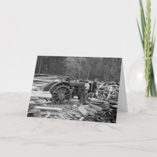 Carte Vieux tracteur scierie, 1935