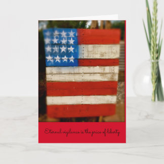 Carte Vigilance éternelle du jour de vétéran