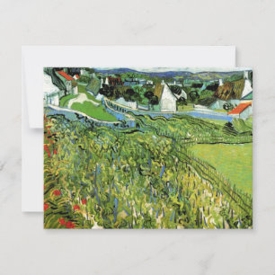 Carte Vignobles avec vue sur Auvers de Vincent van Gogh