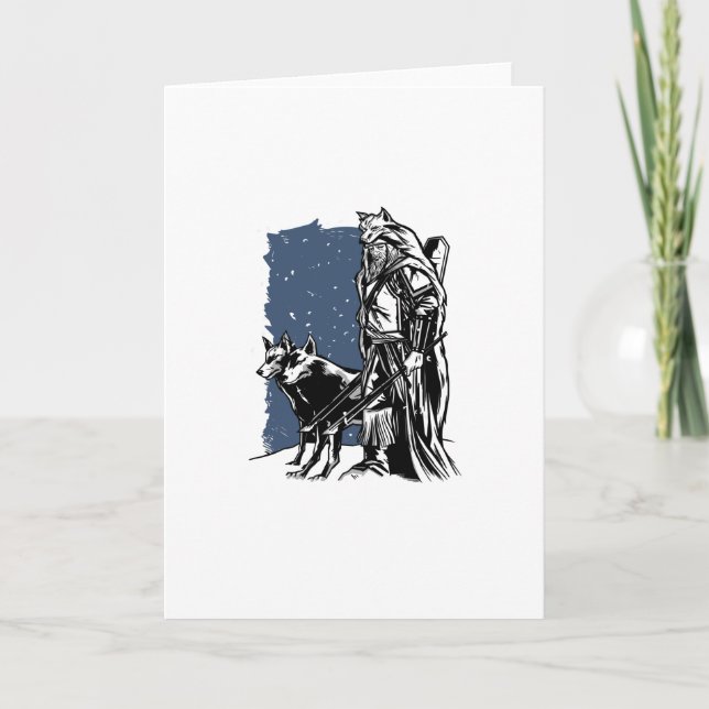 Carte Viking et loups (Devant)