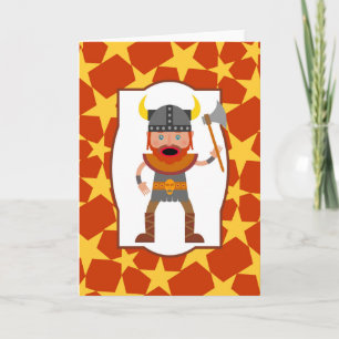Carte Viking Warrior Boy Birthday Party