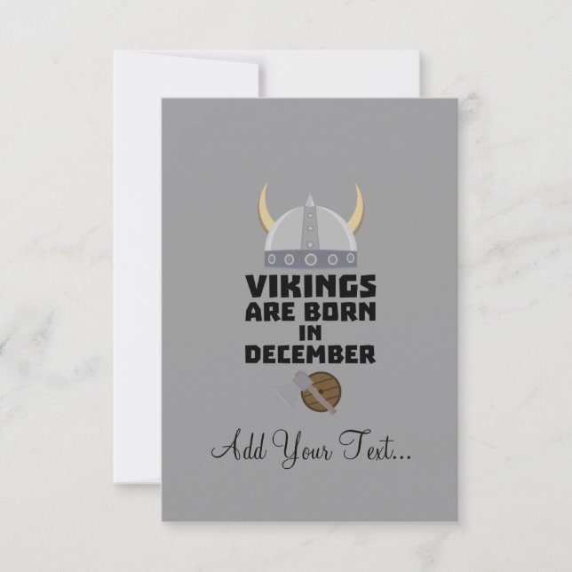 Carte Vikings sont nés en Décembre Zzun4 (Devant)