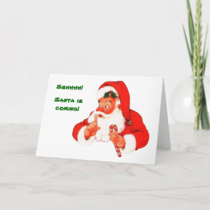 Carte vilaine ou Nice de Père Noël de Noël