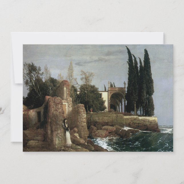 Carte Villa By the Sea par Arnold Bocklin, Symbolisme Ar (Devant)