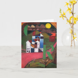 Carte Villa R (1919) tableau de Paul Klee