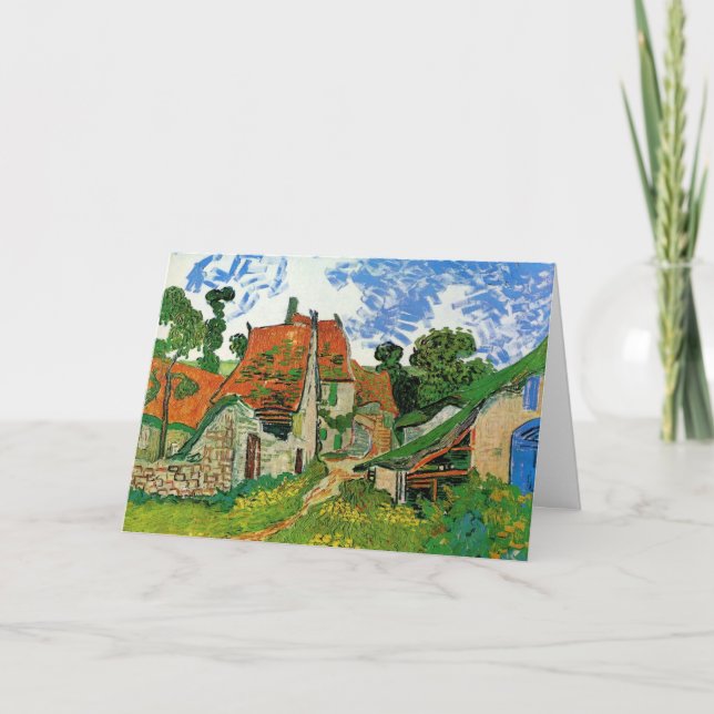 Carte Village Street par Vincent van Gogh (Devant)