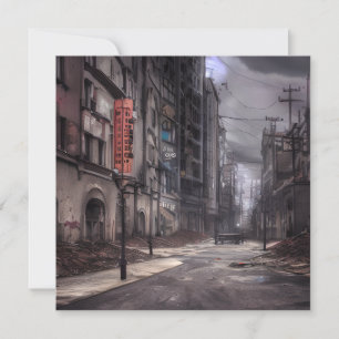 Carte Ville Abandonnée   Monde Dystopique Post Apocalypt