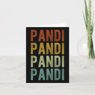 Carte Ville de Pandi Philippines Rétro