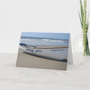 Carte Ville d'océan, NJ * amusement d'été * bateau de