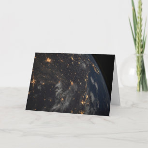 Carte Ville Lumière La Nuit Sur La Planète Terre