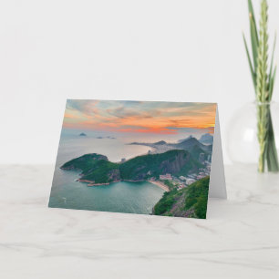 Carte Ville tropicale de Rio de Janeiro Sunset Island