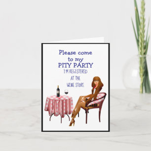 Carte Vin amusant pour l'anniversaire de la pente glissa