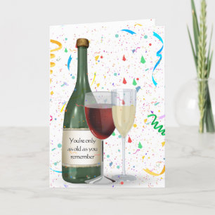 Carte Vin Anniversaire Avec Citation Amusante