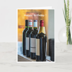 Carte Vin d'anniversaire associé à un jugement discutabl