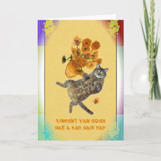 Carte Vincent van Gogh a un mauvais jour de cheveux