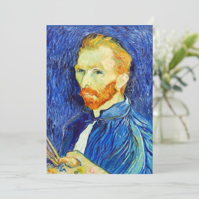 Carte Vincent van Gogh - Autoportrait, 1889, (Debout devant)