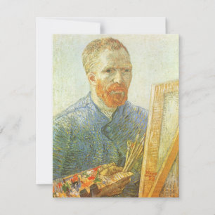 Carte Vincent van Gogh - Autoportrait devant un chevalet