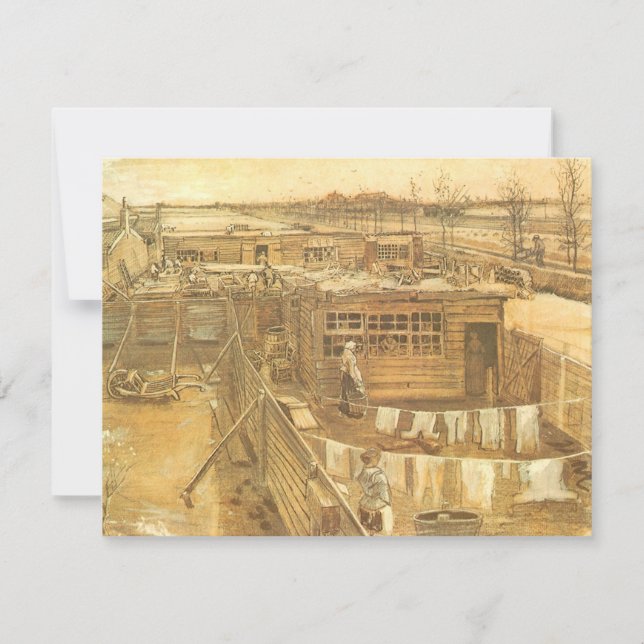 Carte Vincent van Gogh - Carpenter's Yard and Laundry (Devant)