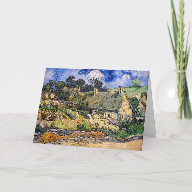 Carte Vincent Van Gogh - Chalets de chaume à Cordeville (Devant)