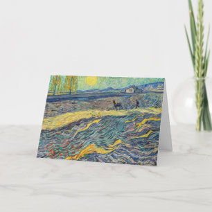Carte Vincent van Gogh - Champ avec des agriculteurs lab