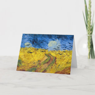 Carte Vincent van Gogh - Champ de blé aux corbeaux