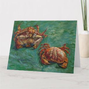 Carte Vincent Van Gogh, deux crabes