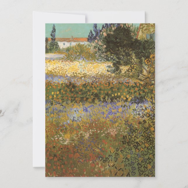 Carte Vincent van Gogh - Flower Garden (Devant)