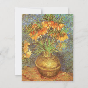 Carte Vincent van Gogh - Fritillaires dans un vase de cu