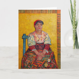 Carte Vincent Van Gogh - La femme italienne