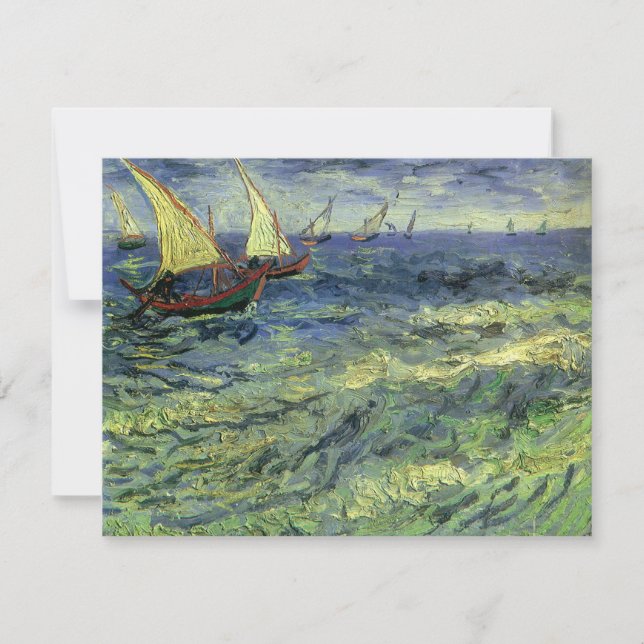 Carte Vincent van Gogh - La mer à Saintes Maries (Devant)