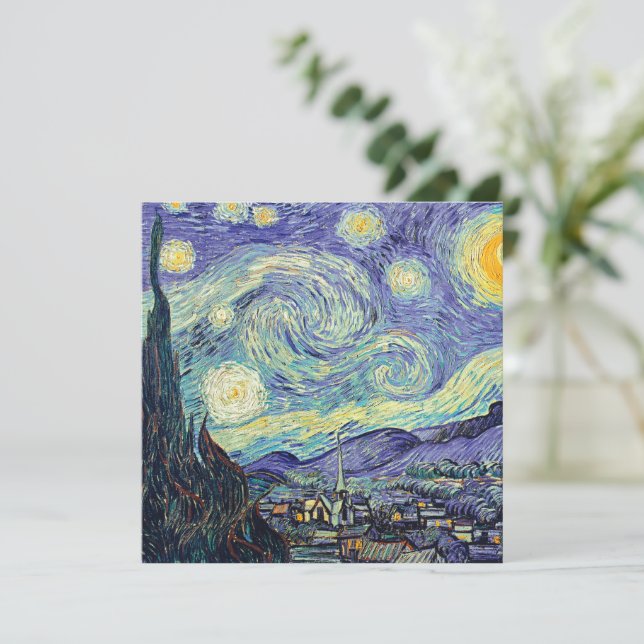 Carte Vincent Van Gogh La Nuit étoilée (Debout devant)
