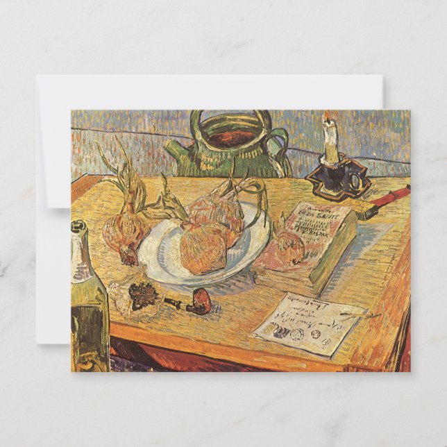 Carte Vincent van Gogh - La vie morte avec tableau (Devant)
