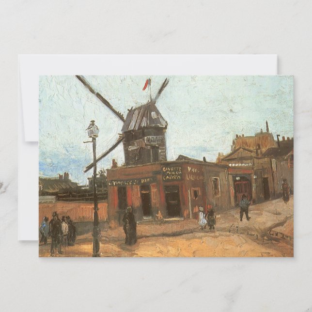 Carte Vincent van Gogh - Moulin de la Galette, Windmill (Devant)