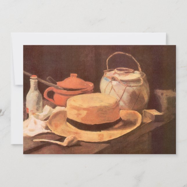Carte Vincent van Gogh - Nature morte avec chapeau de pa (Devant)