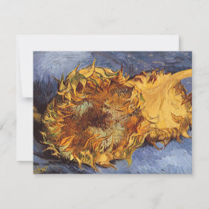 Carte Vincent van Gogh - Nature morte : Deux tournesols 