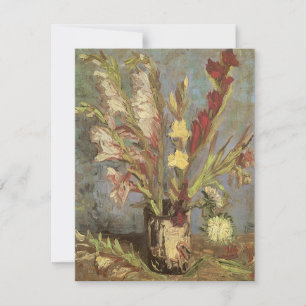 Carte Vincent van Gogh - Nature morte Vase avec Gladiole