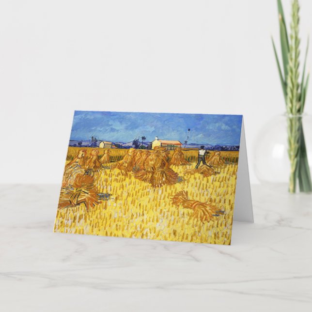 Carte Vincent van Gogh - Récolte en Provence (Devant)