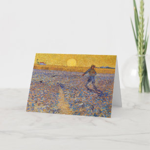 Carte Vincent van Gogh - Sower avec réglage Sun