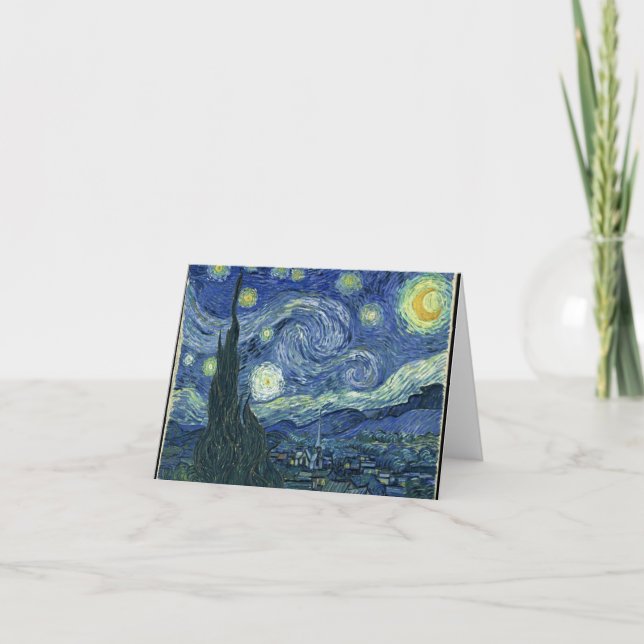 Carte Vincent van Gogh - Starry night - (Devant)