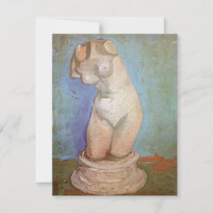 Carte Vincent van Gogh - Statuette en plâtre Torse fémin