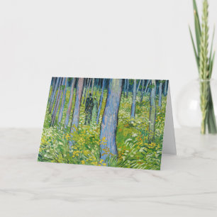 Carte Vincent van Gogh - Undergrowth with Two Figures