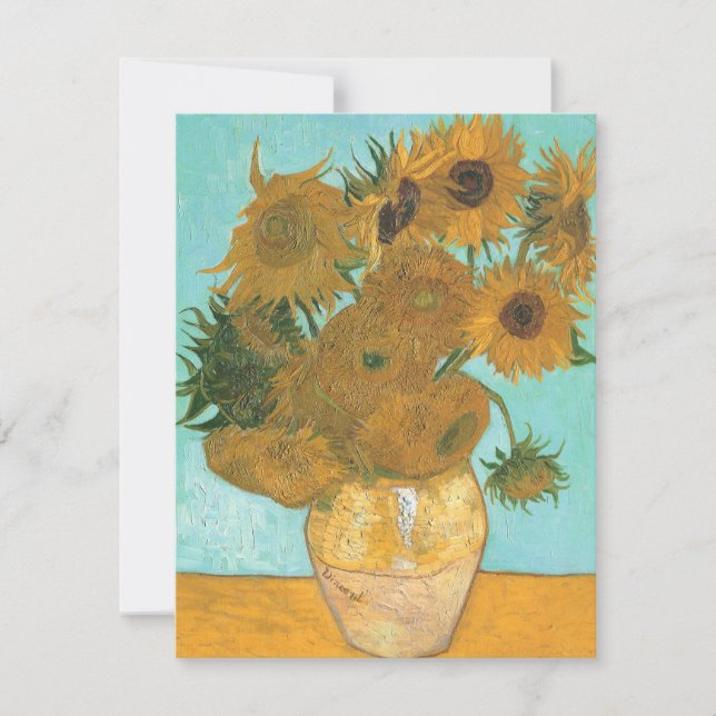 Carte Vincent van Gogh - Vase avec douze tournesols (Devant)