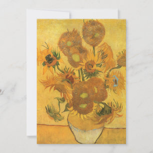 Carte Vincent van Gogh - Vase avec quinze tournesols