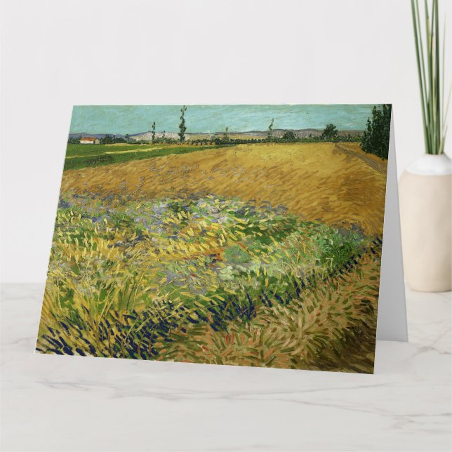 Carte Vincent Van Gogh, Wheatfield, Korenveld (Devant)
