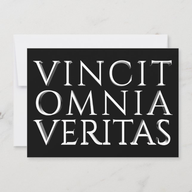 Carte VINCIT OMNIA VERITAS - Lumière (Devant)