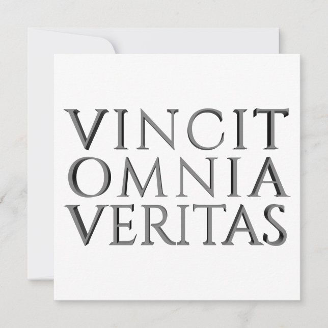 Carte VINCIT OMNIA VERITAS - Lumière (Devant)